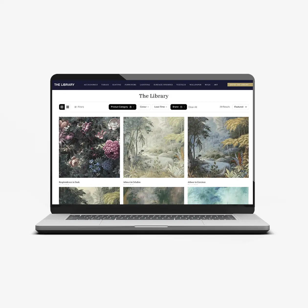 House of Estila Library samples and sourcing materials