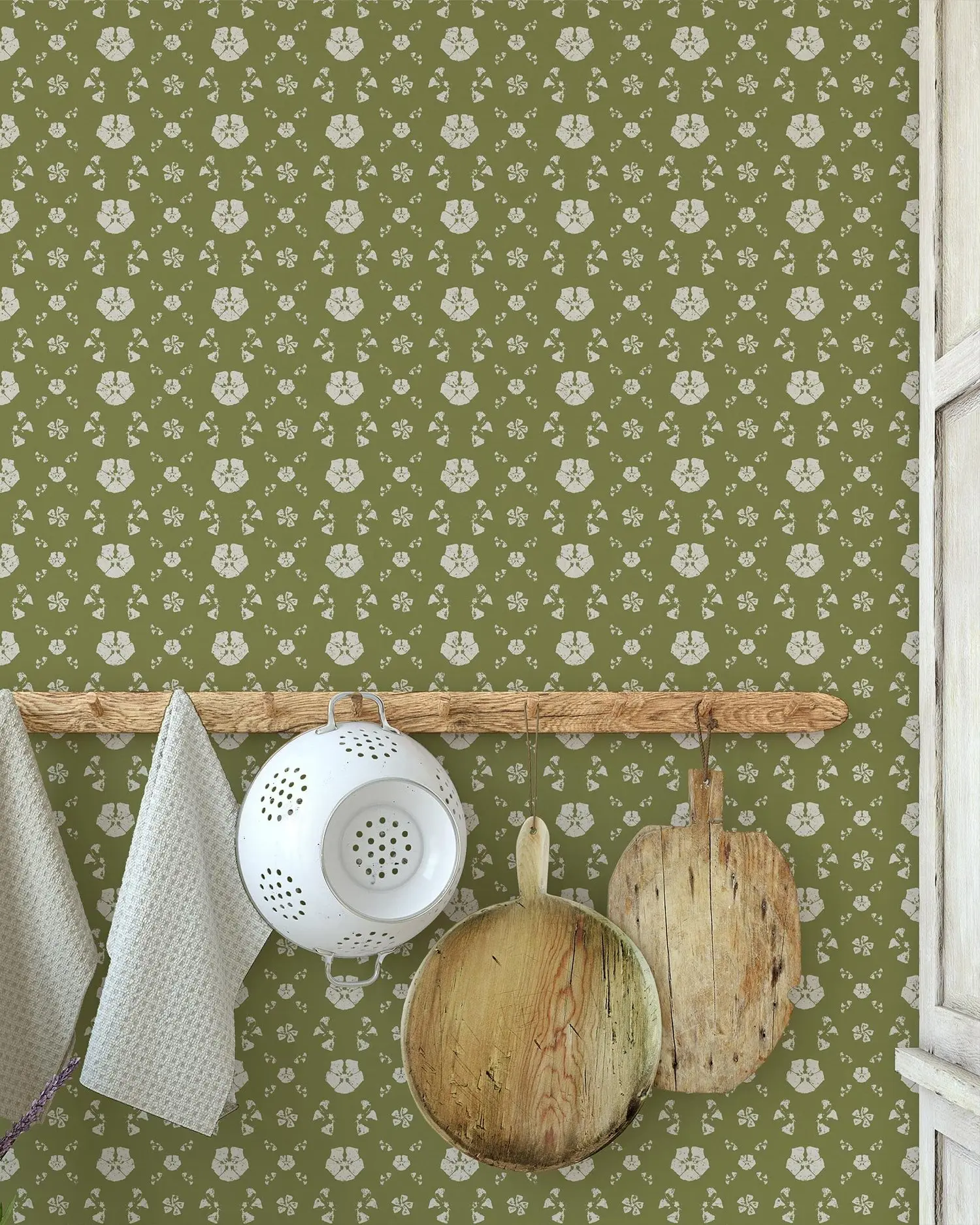 Claire Templer Design Pressed Heartsease wallpaper