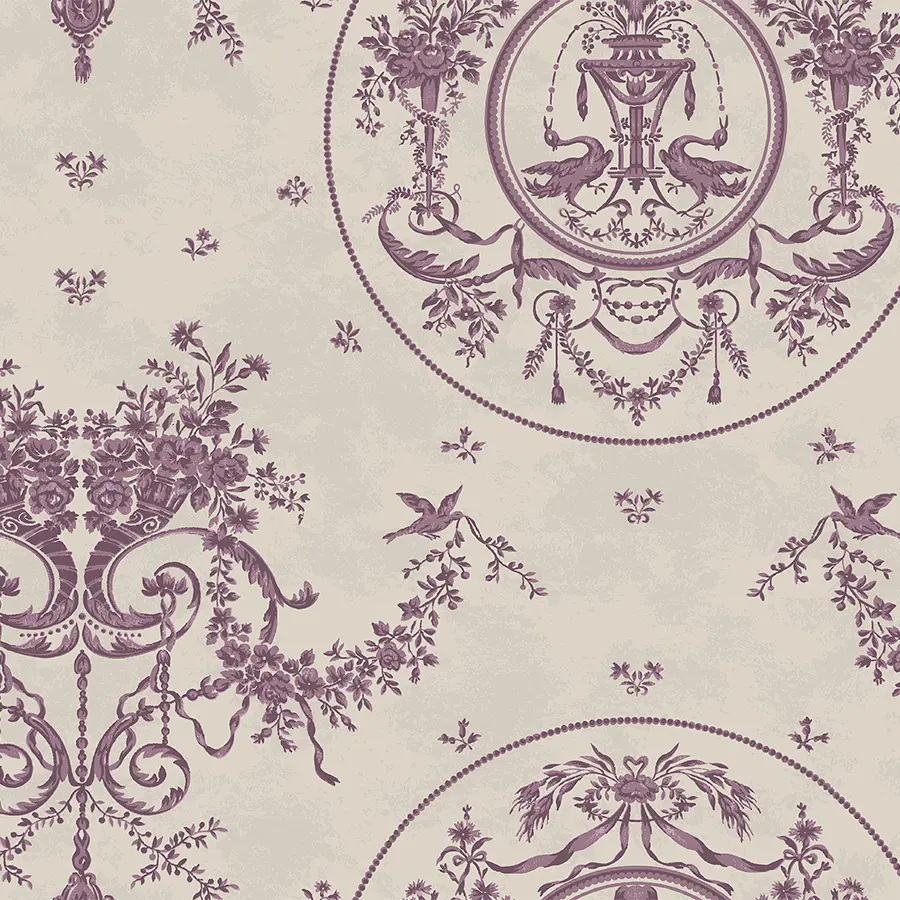Albertina in Damson Wallpaper