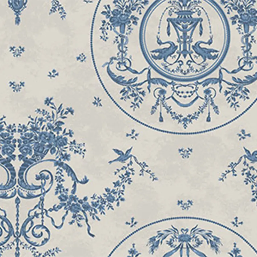 Albertina in Indigo Wallpaper