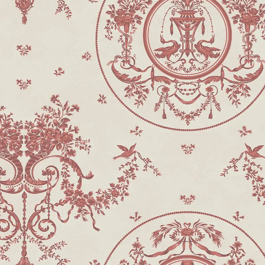 Albertina in Terracotta Wallpaper