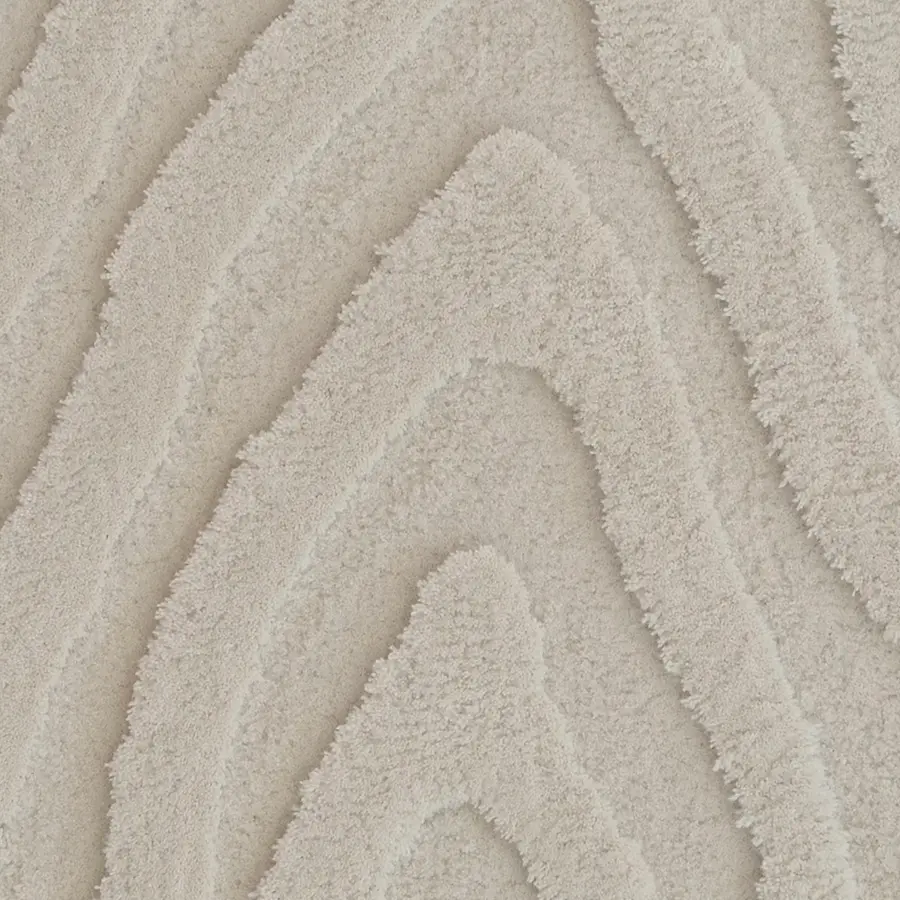 Elva wool rug white