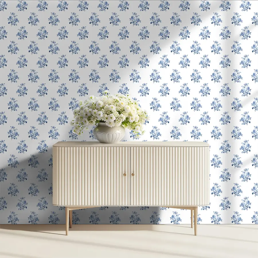 Chloe in Delft Wallpaper