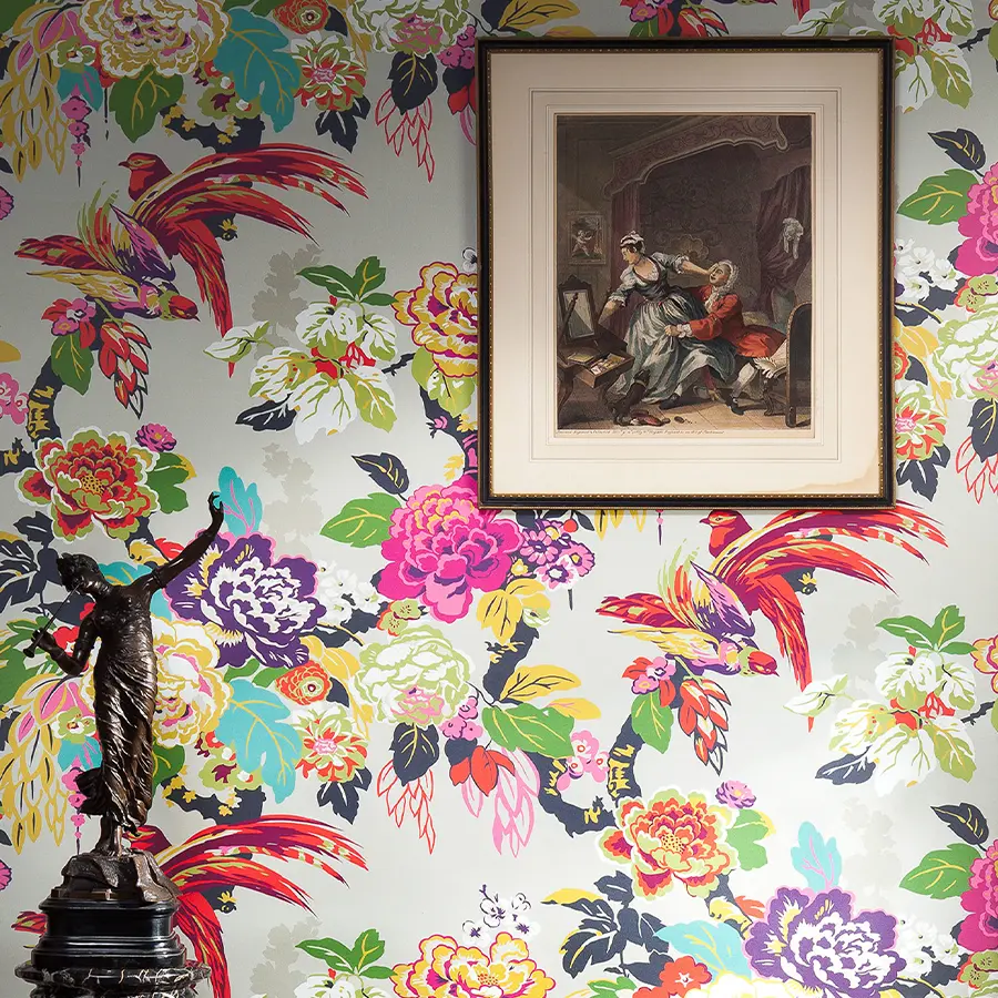 Grand Floral in Calypso Wallpaper