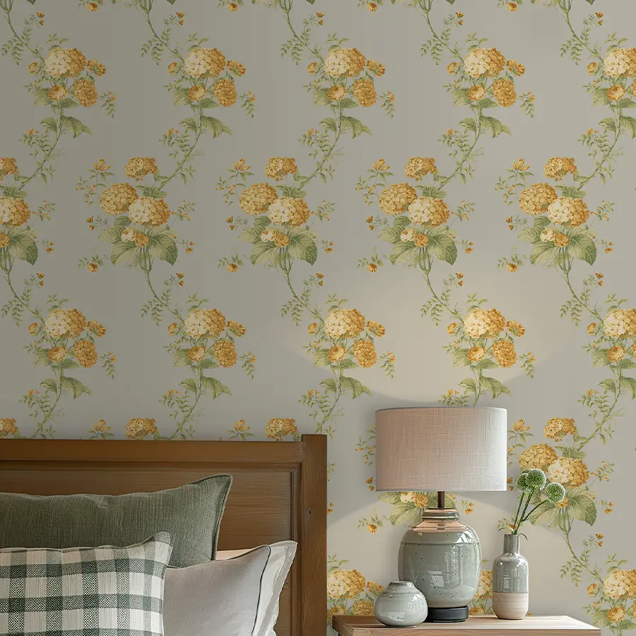 Heidi in Gold Wallpaper