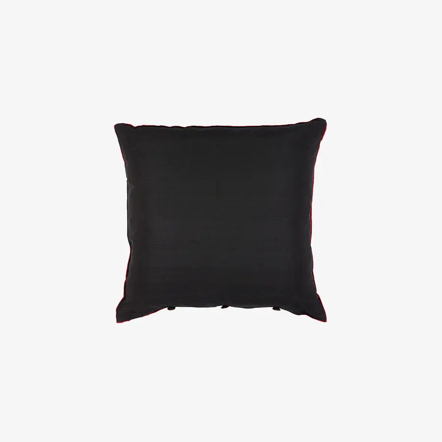 Black and White Hepworth Silk Cushion
