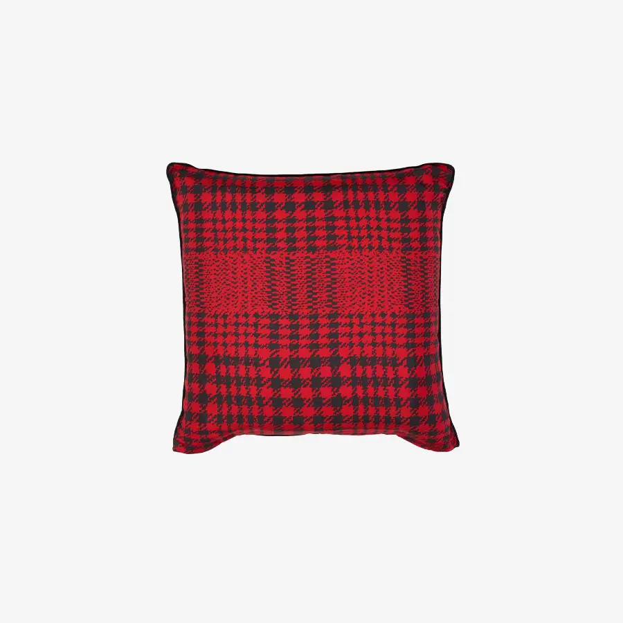 Red Scot Silk Cushion
