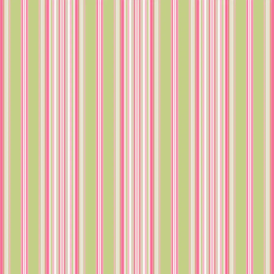 The Design Archives - Garden Stripe in Rose Wallpaper