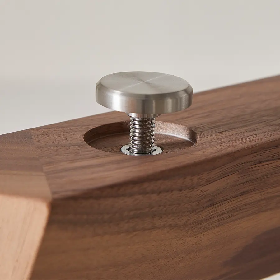 Compass Trestle Desk with Glass Top