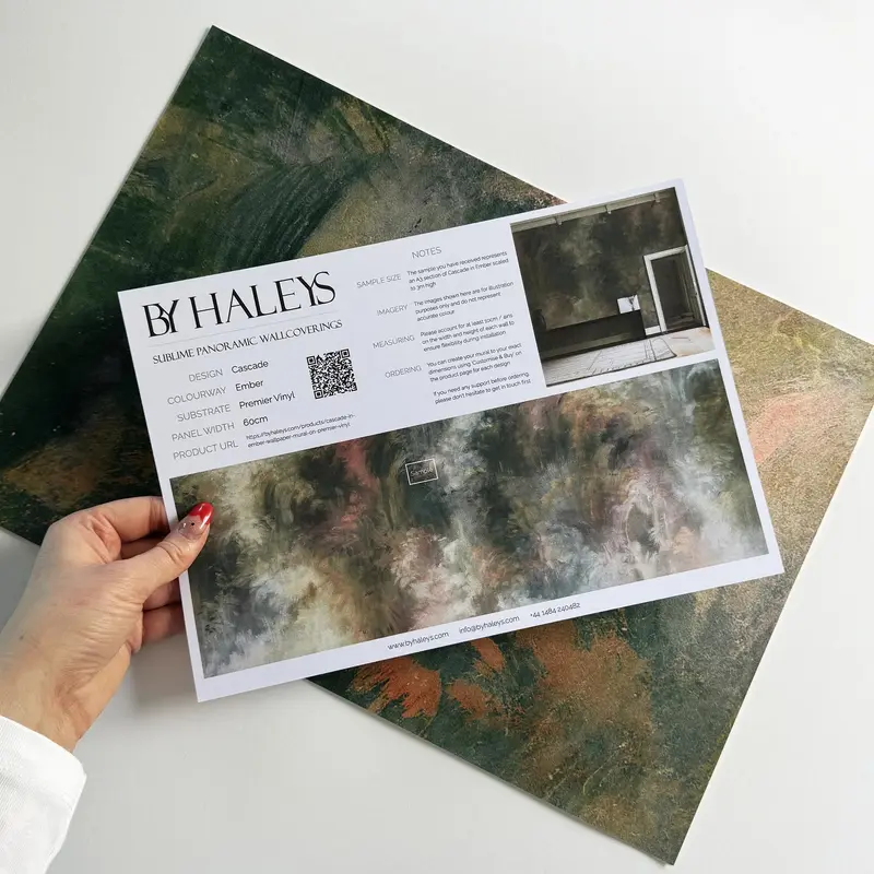 Cascade in Ember | Wallpaper Mural on Premier Vinyl