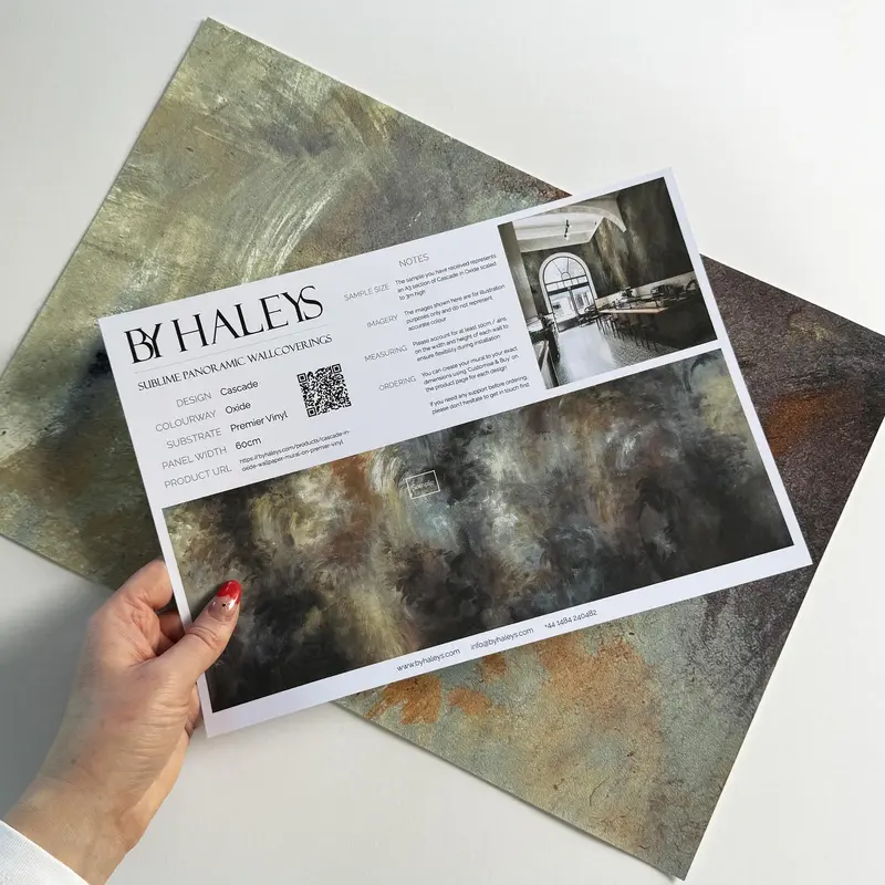 Cascade in Oxide | Wallpaper Mural on Premier Vinyl