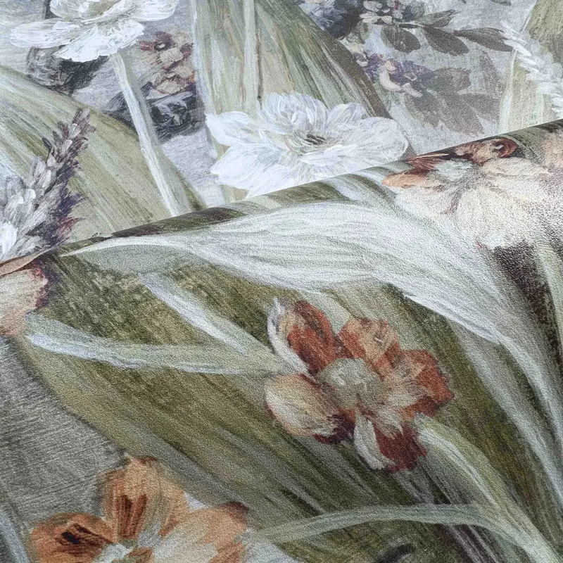 Ophelia in Pewter | Wallpaper Mural on Premier Vinyl