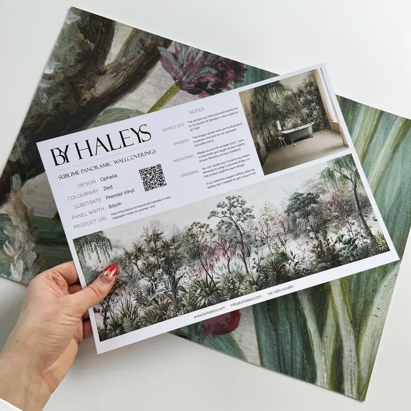 Ophelia in Zest | Wallpaper Mural on Premier Vinyl