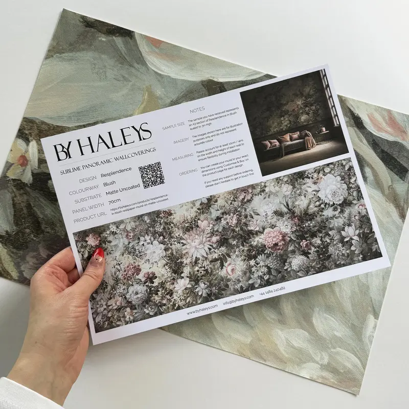Resplendence in Blush | Wallpaper Mural on Premier Vinyl