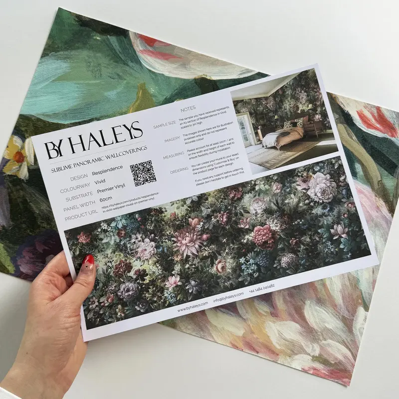 Resplendence in Vivid | Wallpaper Mural on Premier Vinyl
