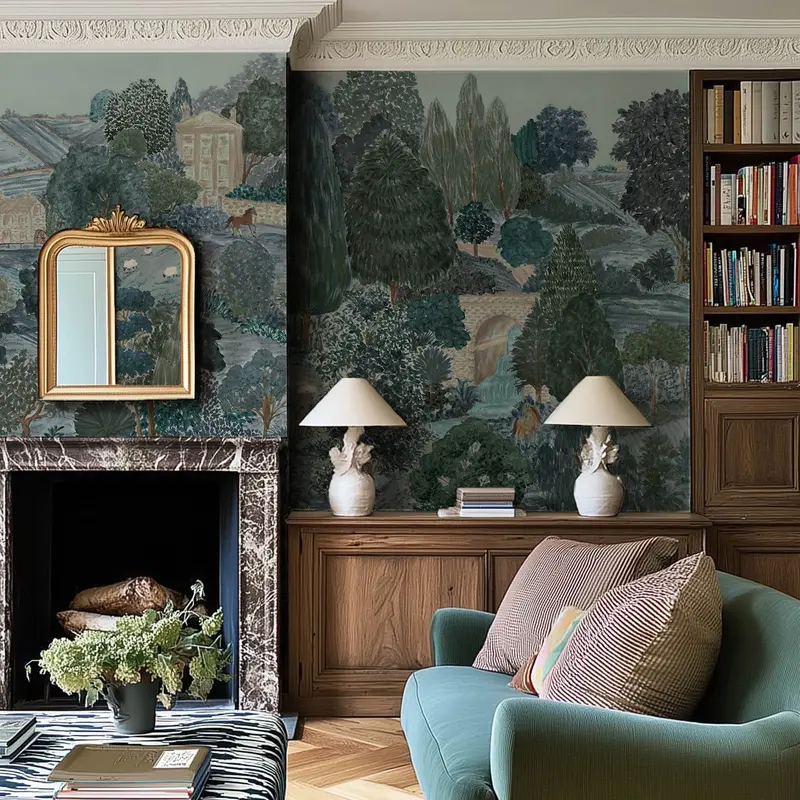 Toothill in Bonbon | Wallpaper Mural on Matte Uncoated