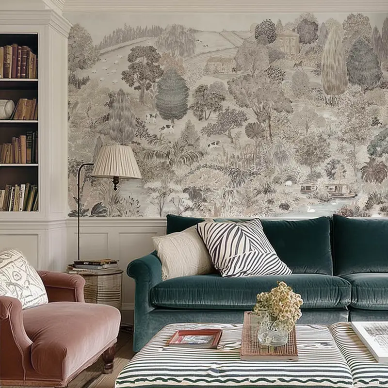 Toothill in Nougat | Wallpaper Mural on Matte Uncoated