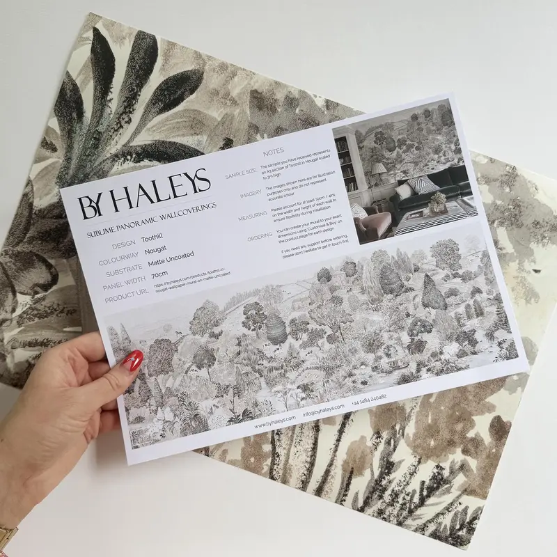 Toothill in Nougat | Wallpaper Mural on Matte Uncoated