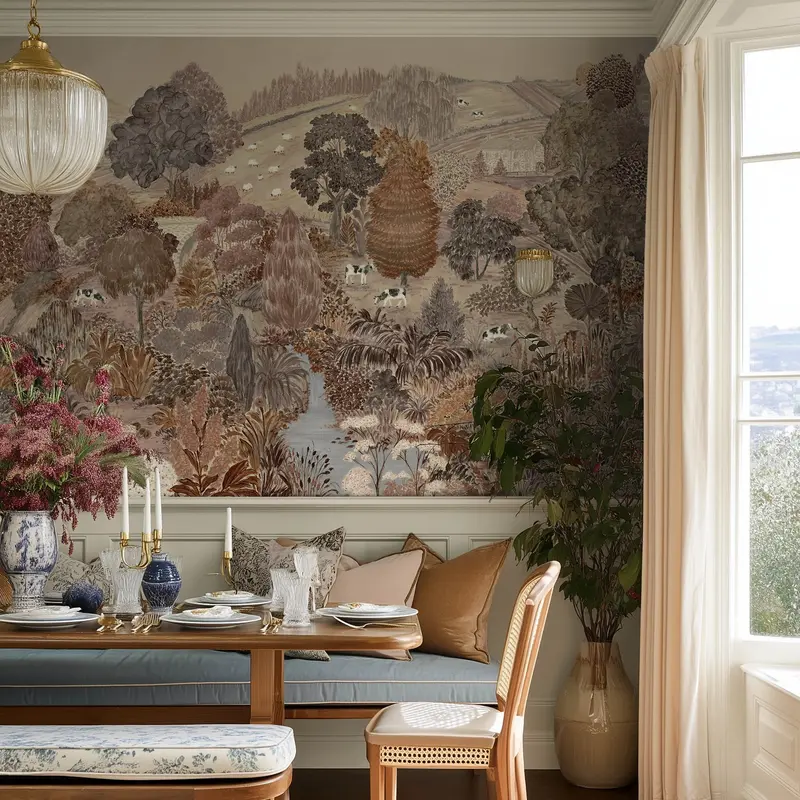 Toothill in Sherbet | Wallpaper Mural on Matte Uncoated