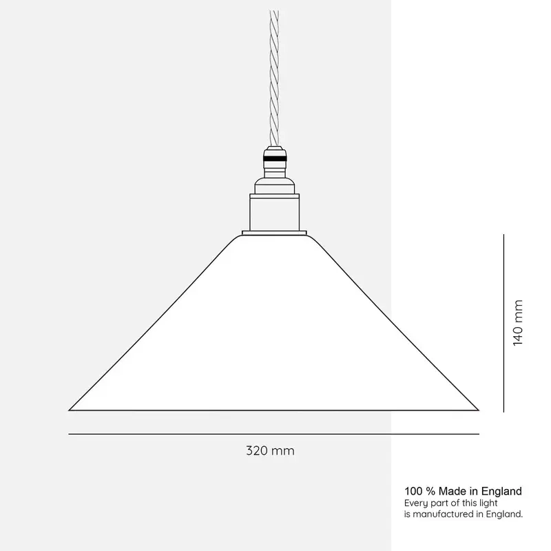 Large Rocco Light - Ecru