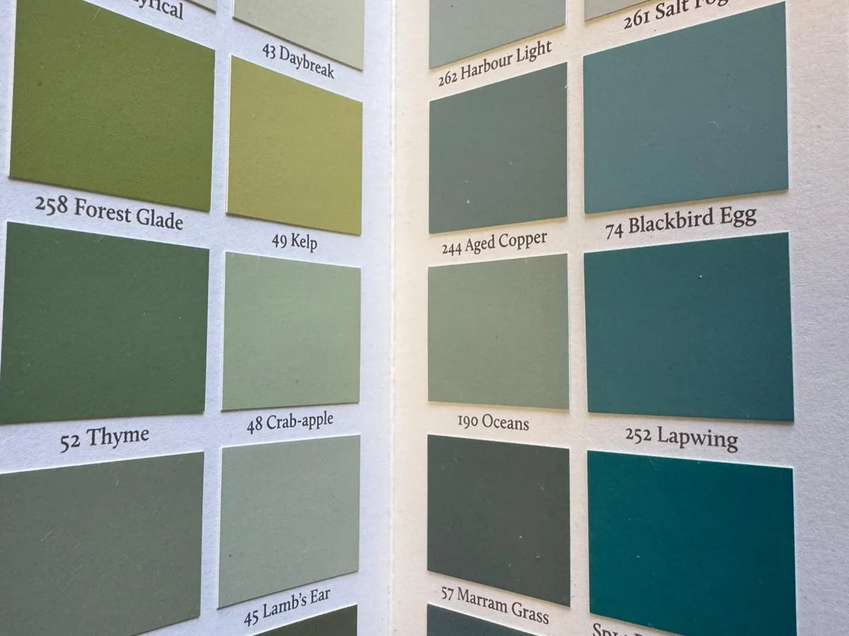 Fenwick & Tilbrook Colour Chart