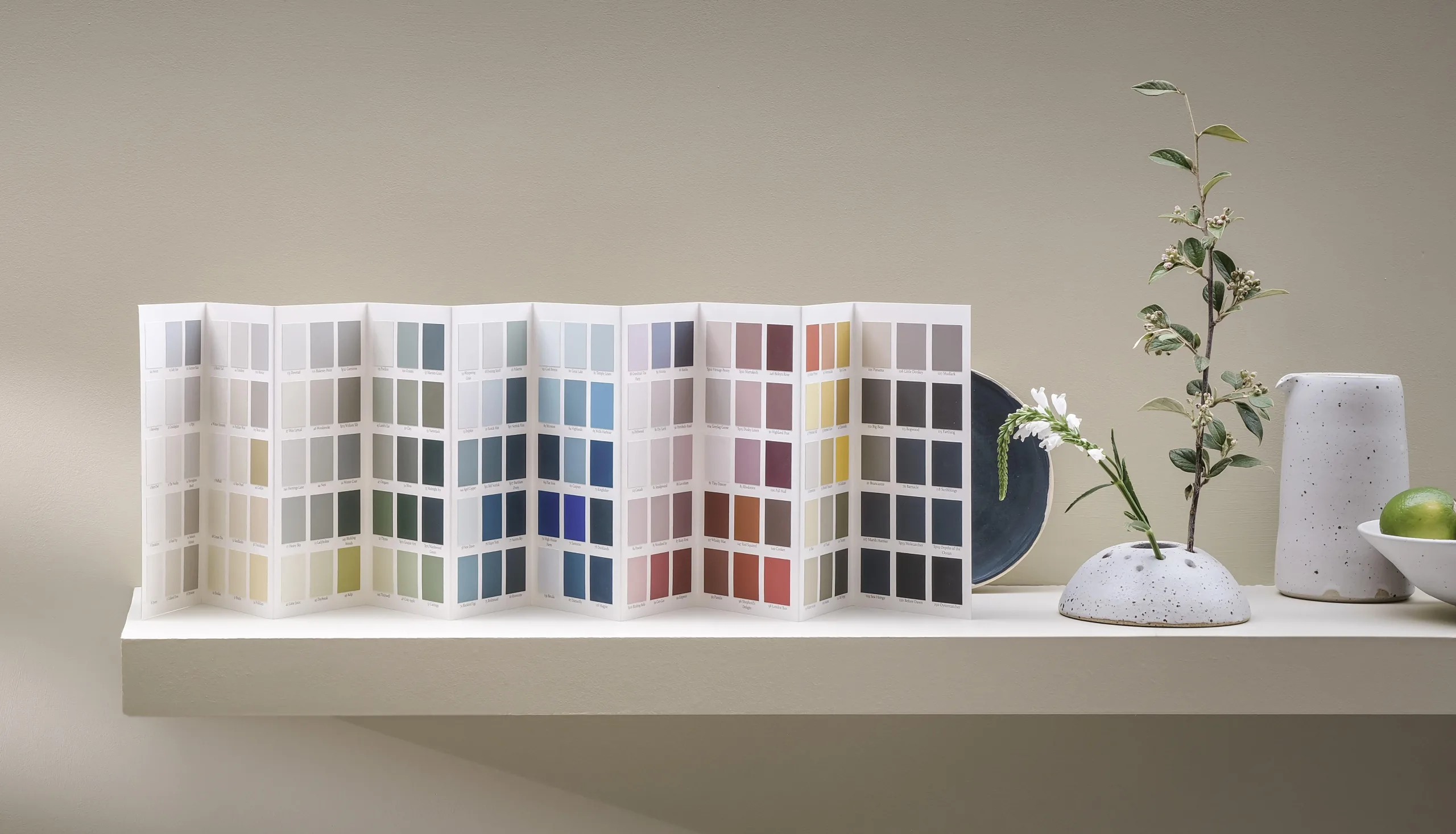 Fenwick & Tilbrook paint-chip colour card
