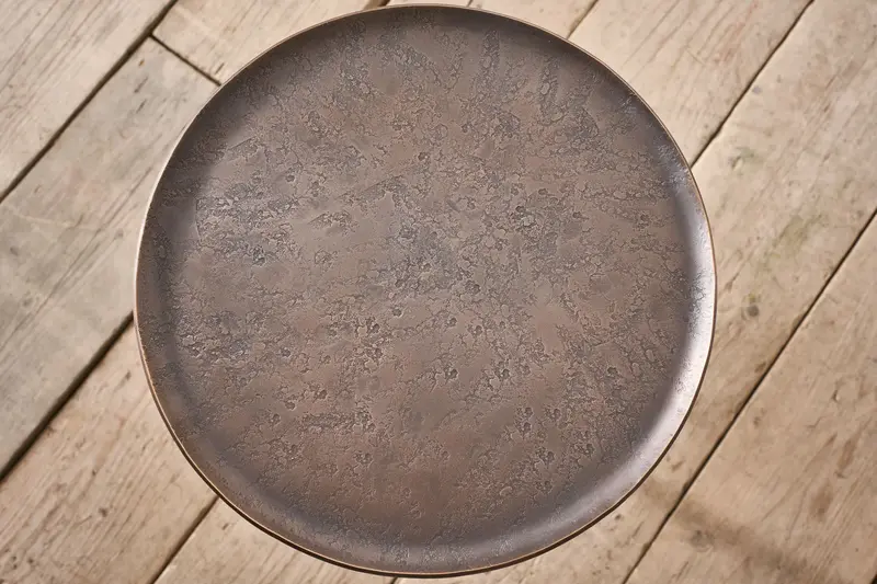 The Brokkr Martini table in Bronze - Inverted