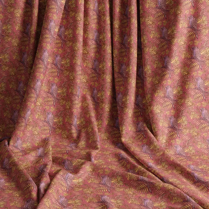 Tropic Blush Natural Cotton Linen Mix