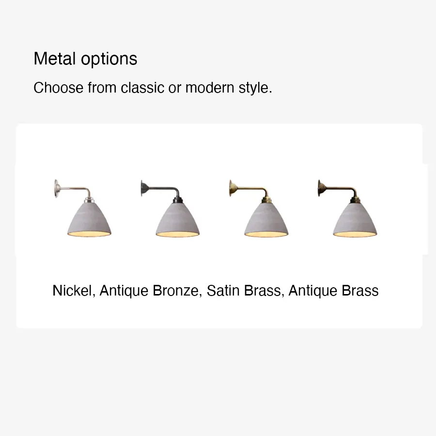 Artifact Lighting Metal options