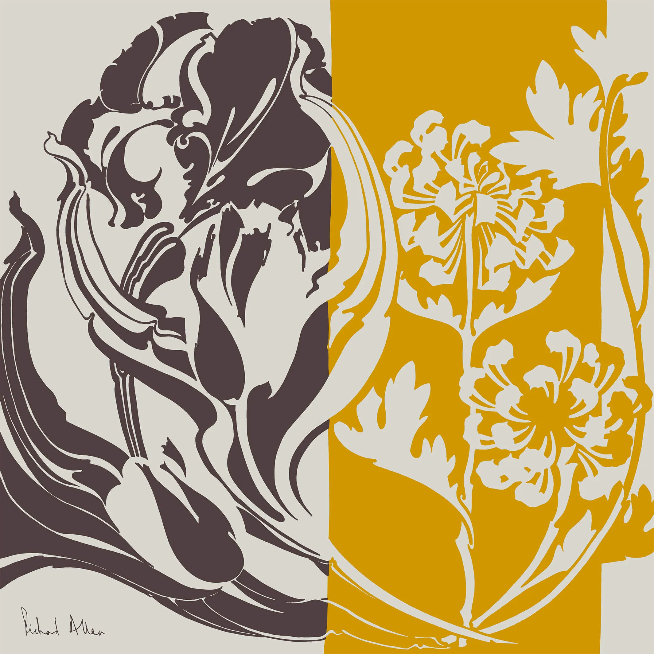 Aster Yellow Art Print