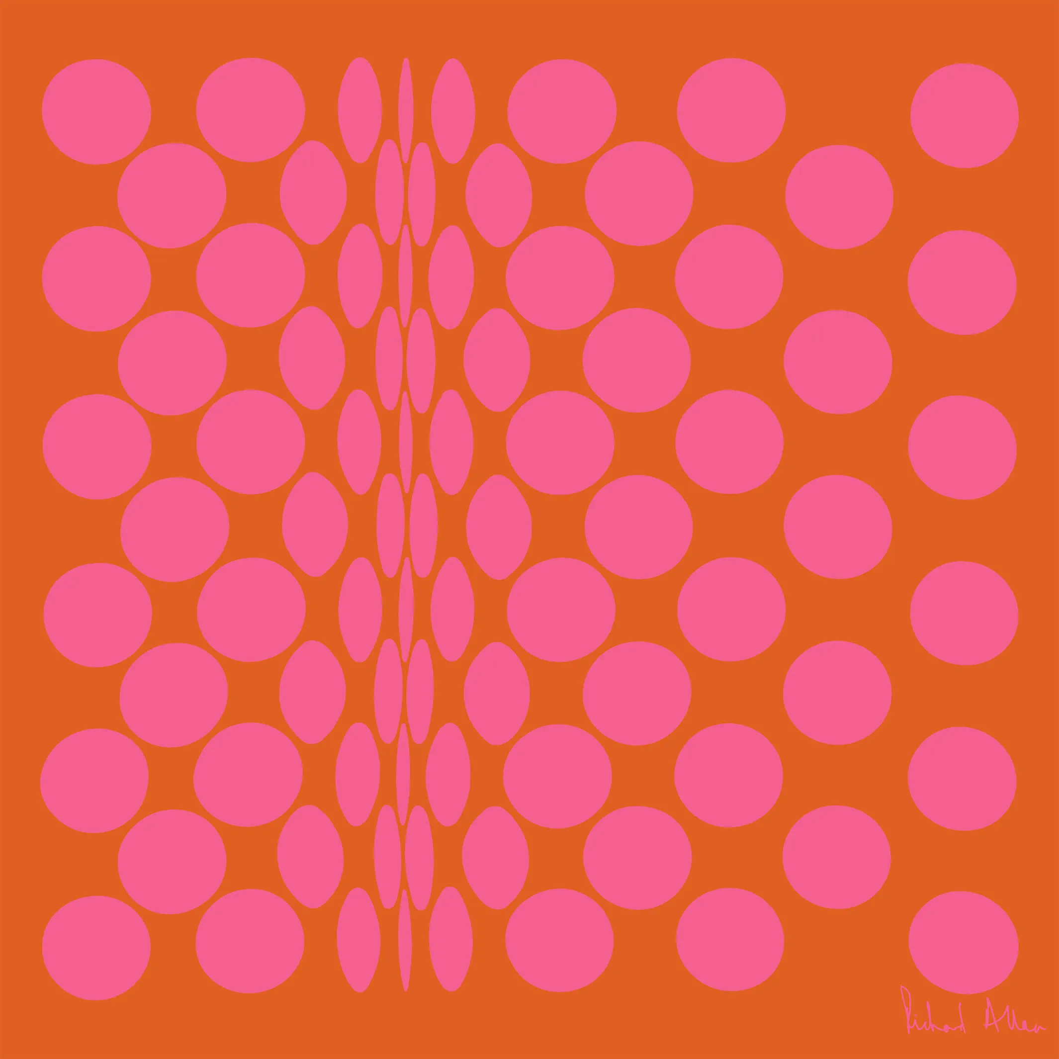 Dotty Pink Art Print