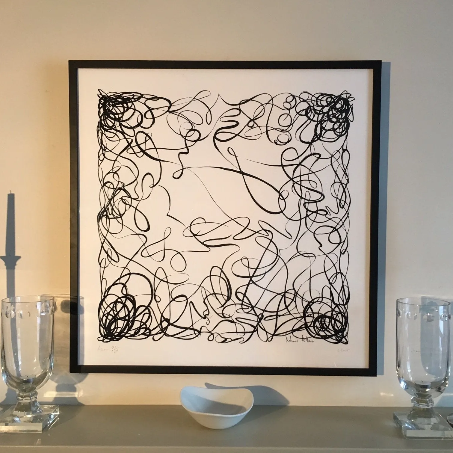 Elegance White Art Print