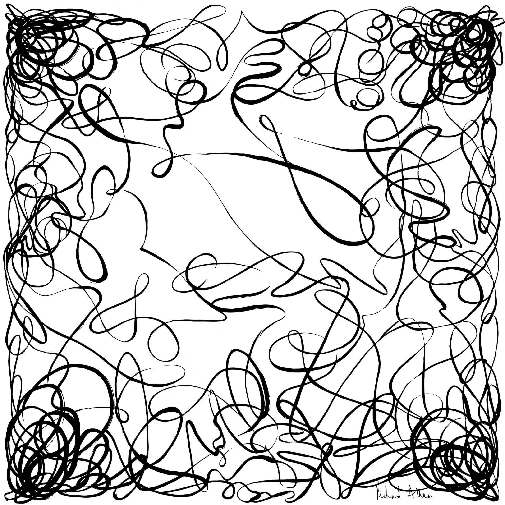 Elegance White Art Print