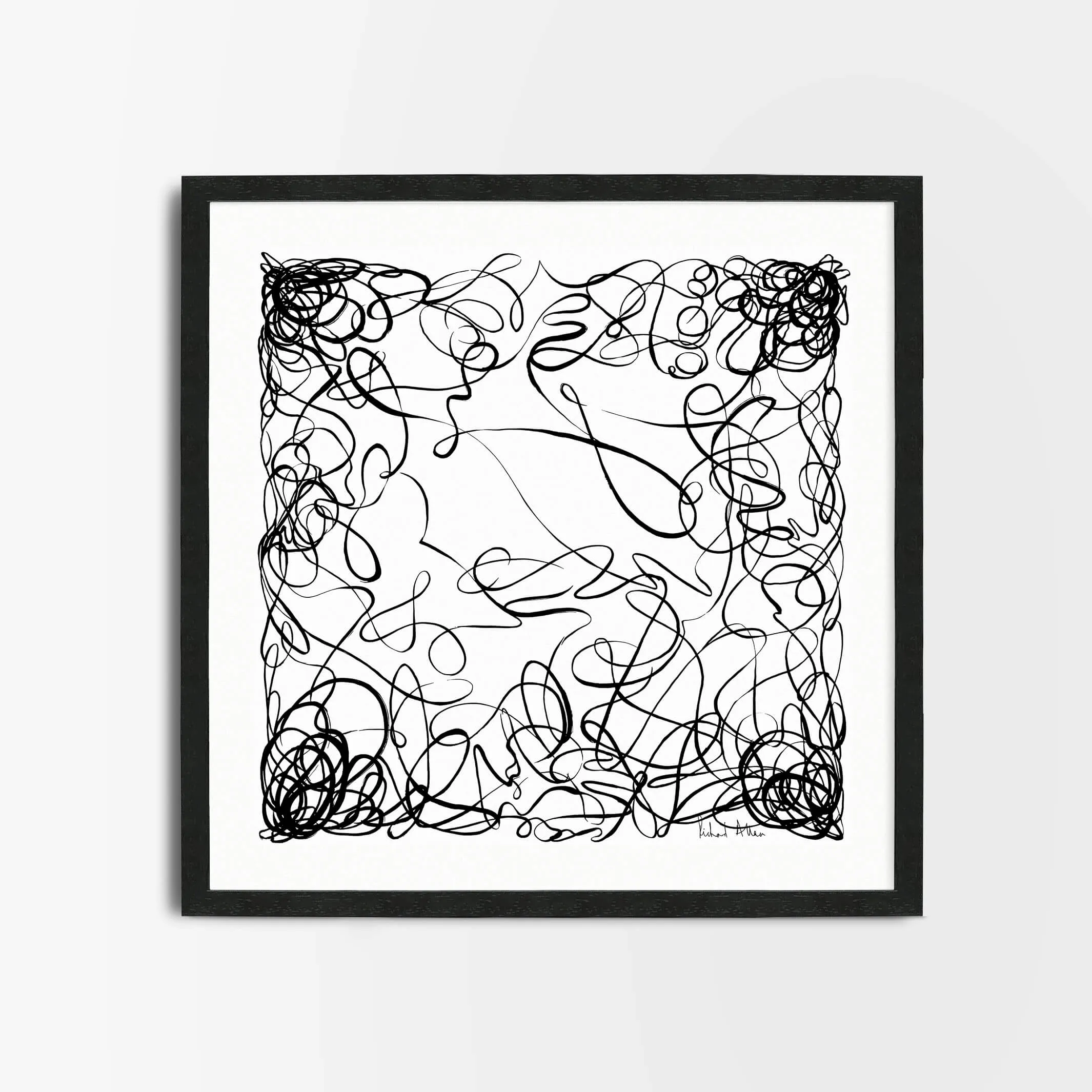 Elegance White Art Print