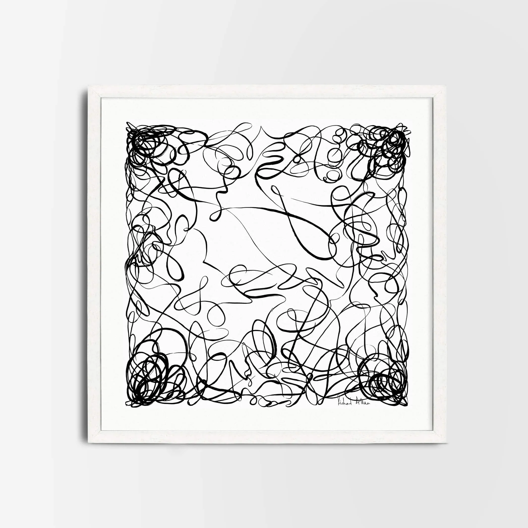 Elegance White Art Print