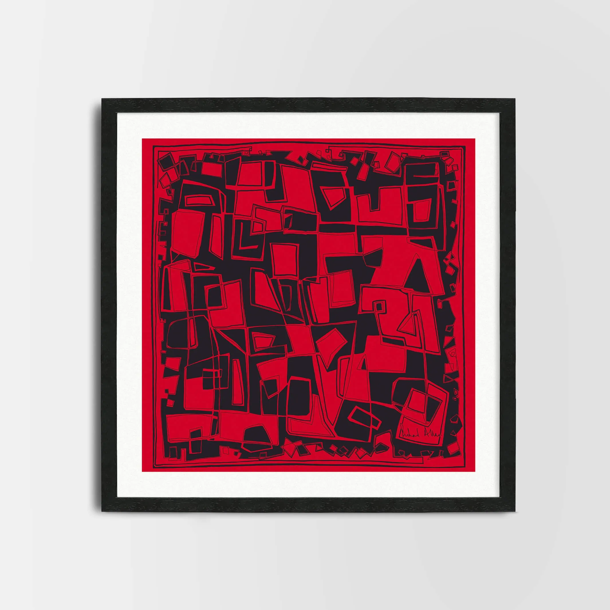 Hepworth Red Art Print