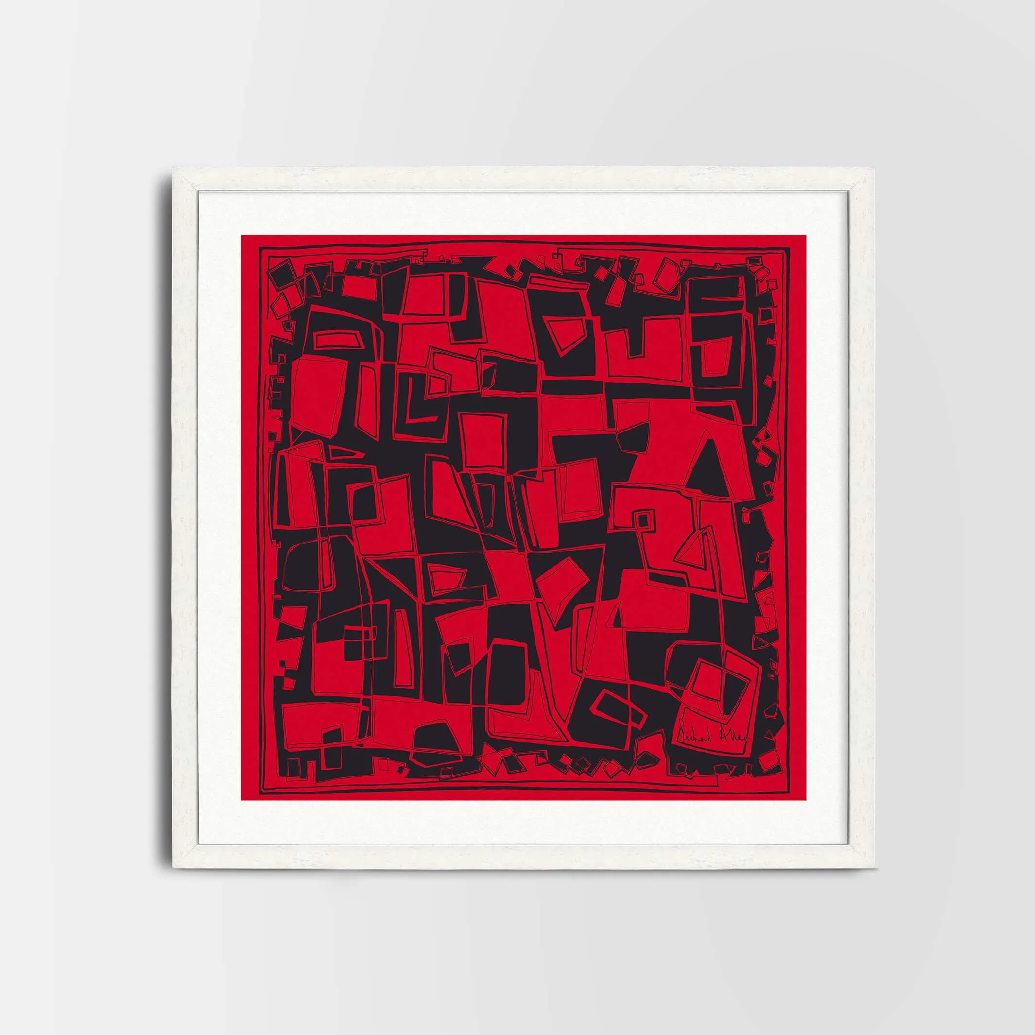 Hepworth Red Art Print