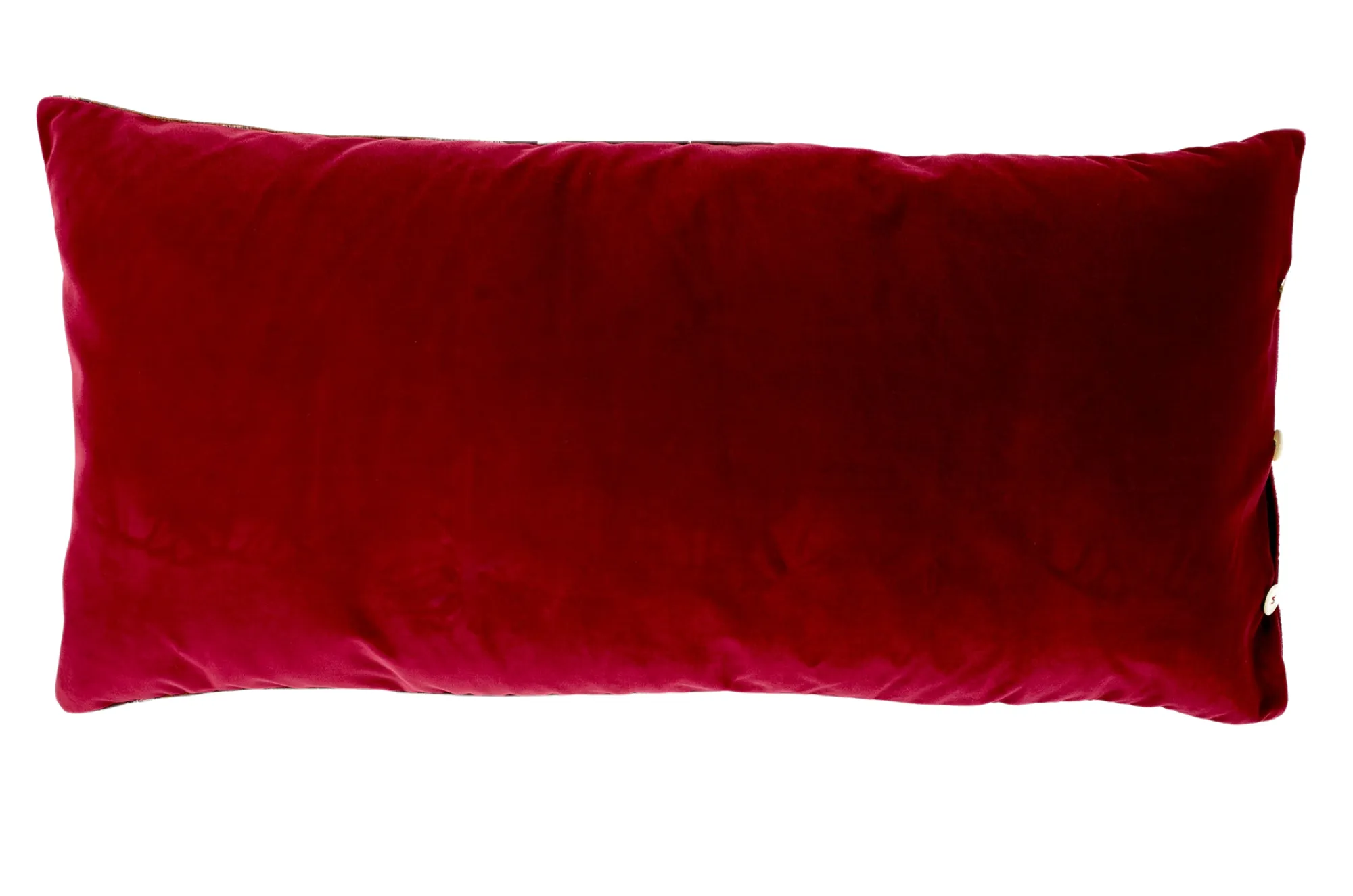 London Ginger Silk and Velvet Cushion