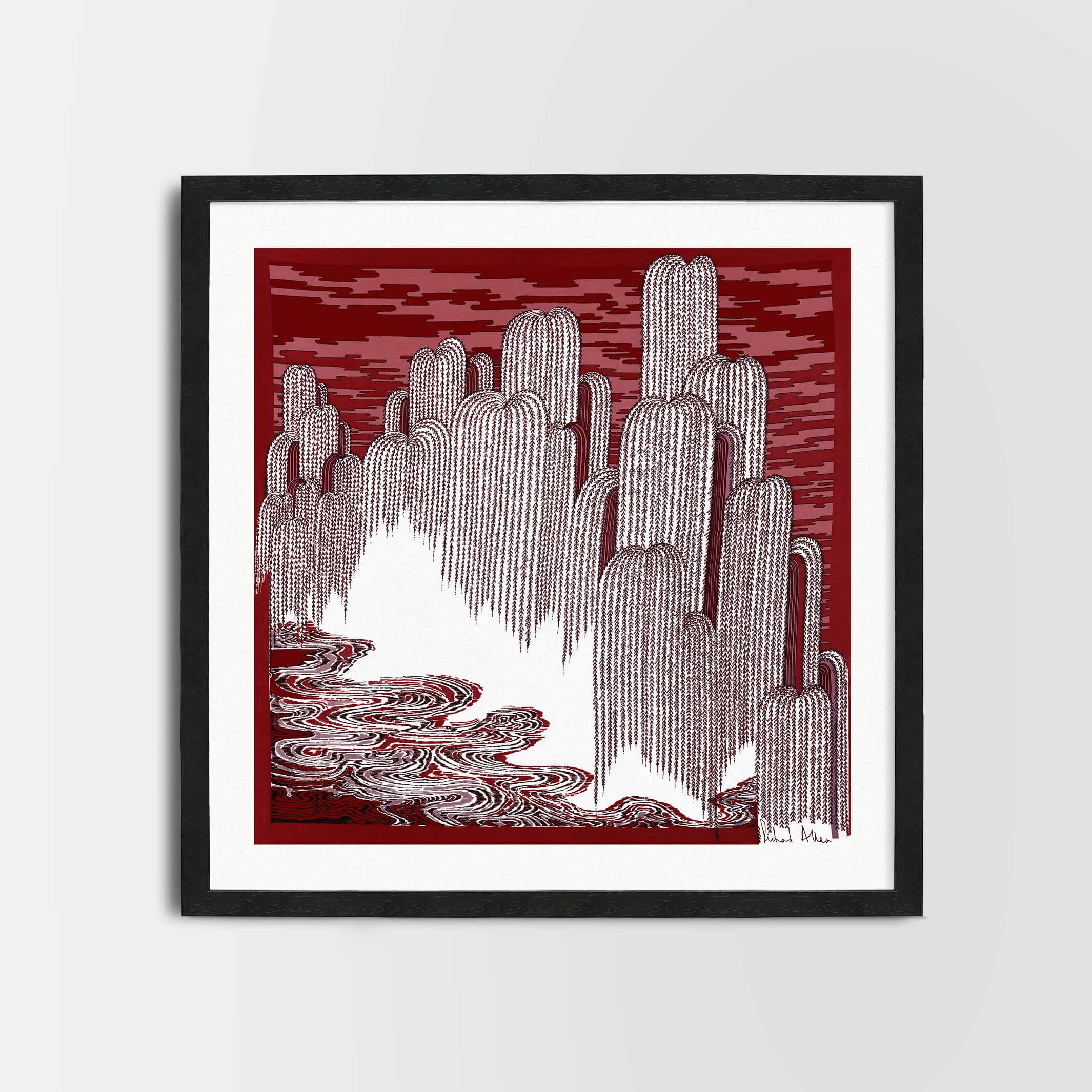 Zen Red Art Print