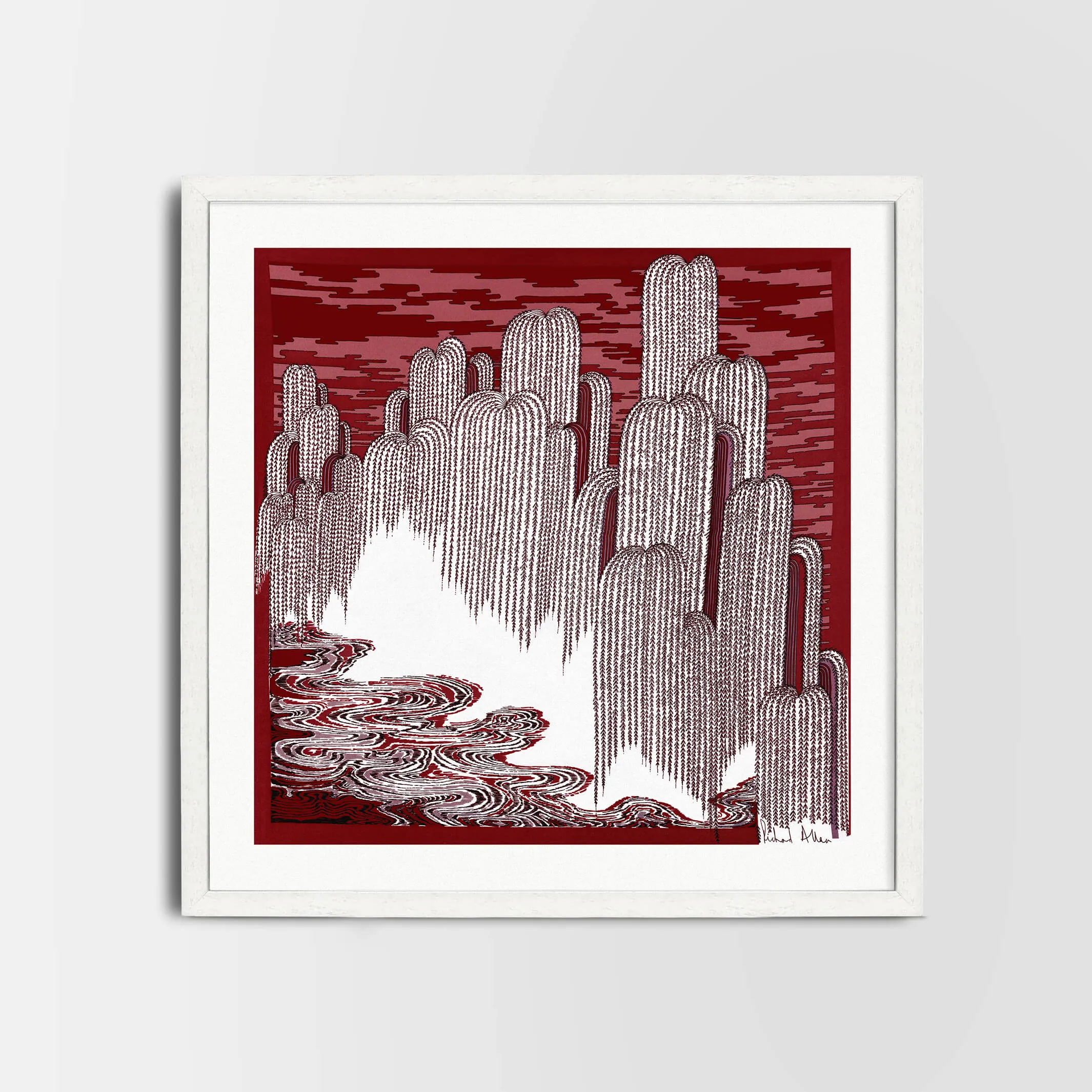 Zen Red Art Print