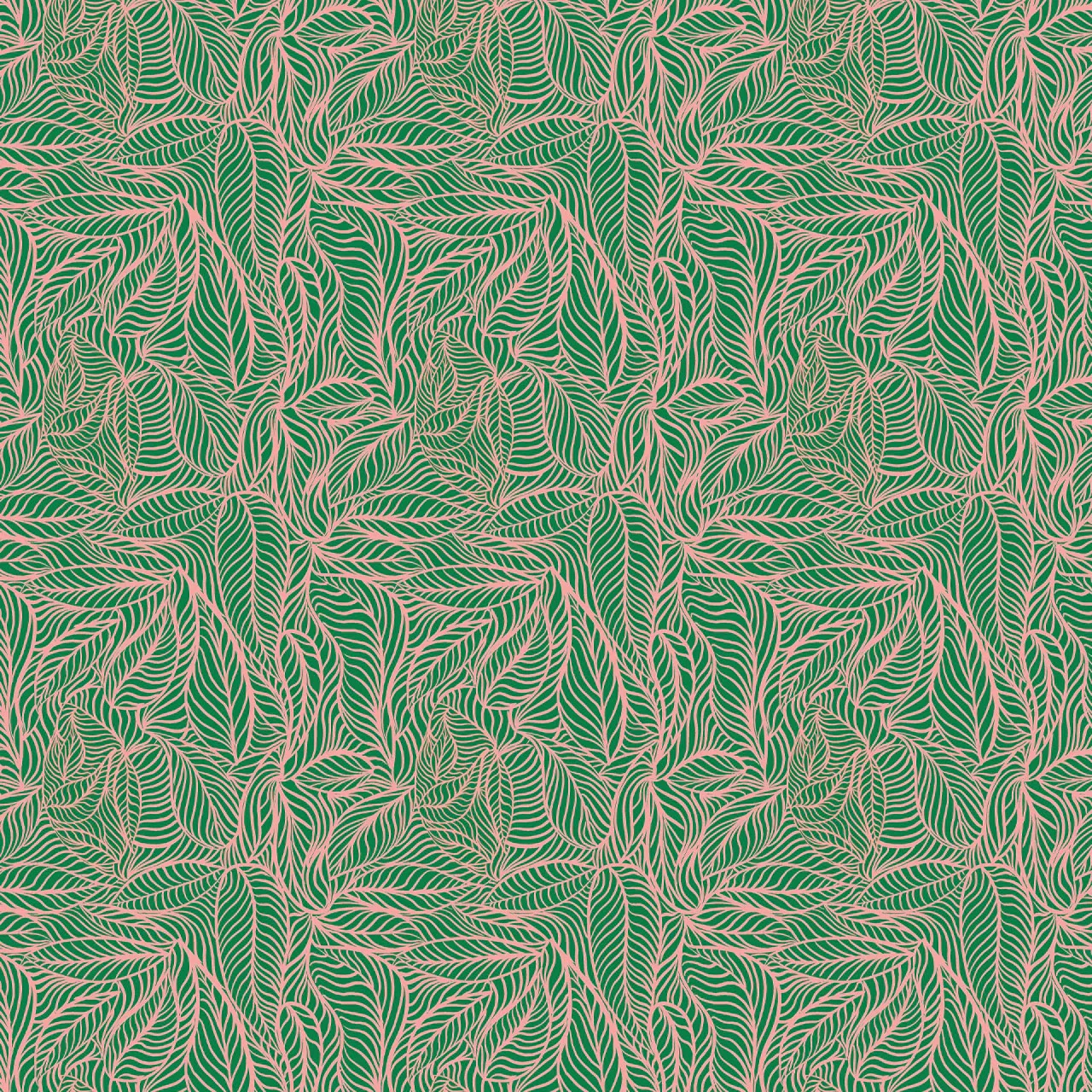 Agnes Green and Pink Velvet Fabric by Tatie Lou