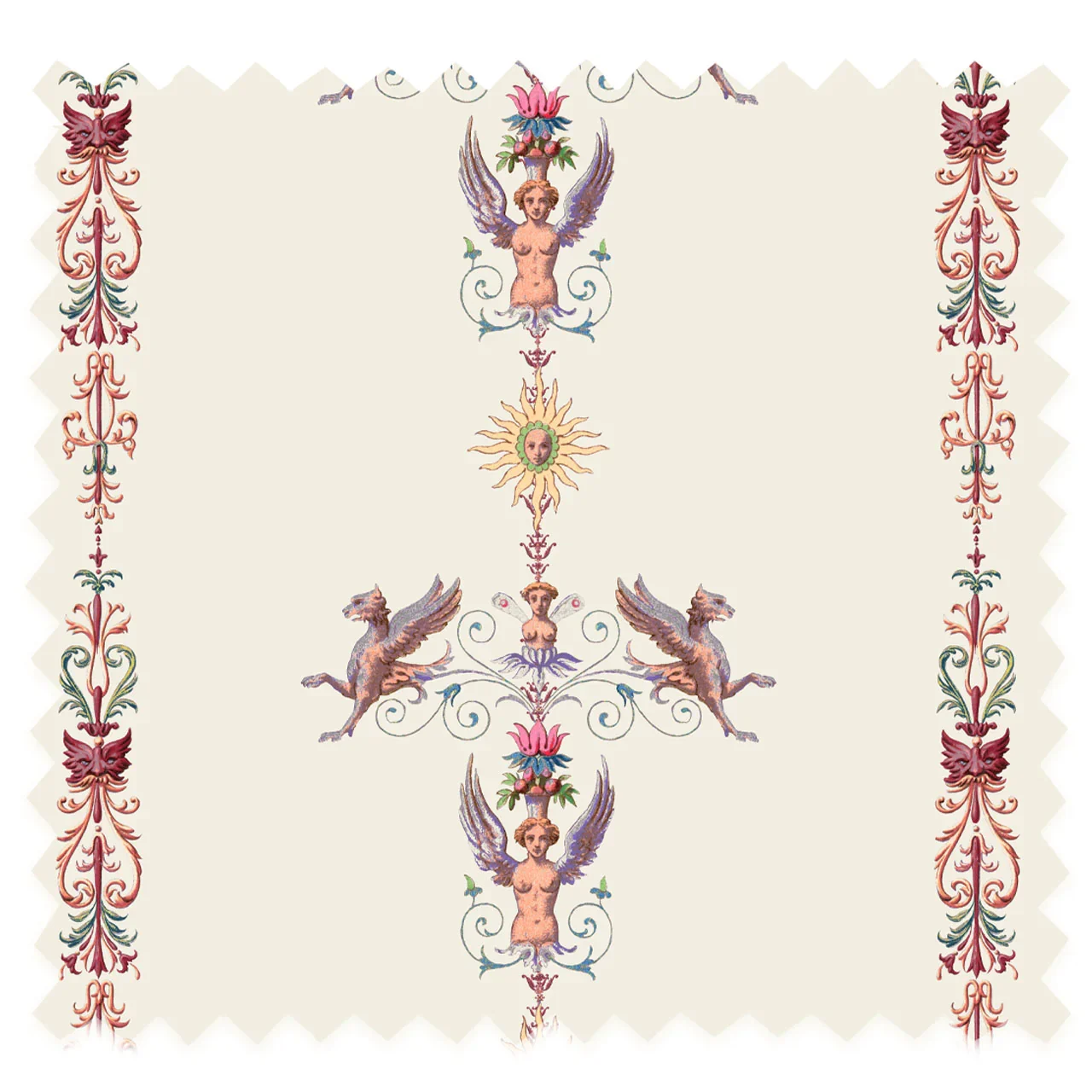 Angels and Suns Cream Recycled Velvet by Tatie Lou