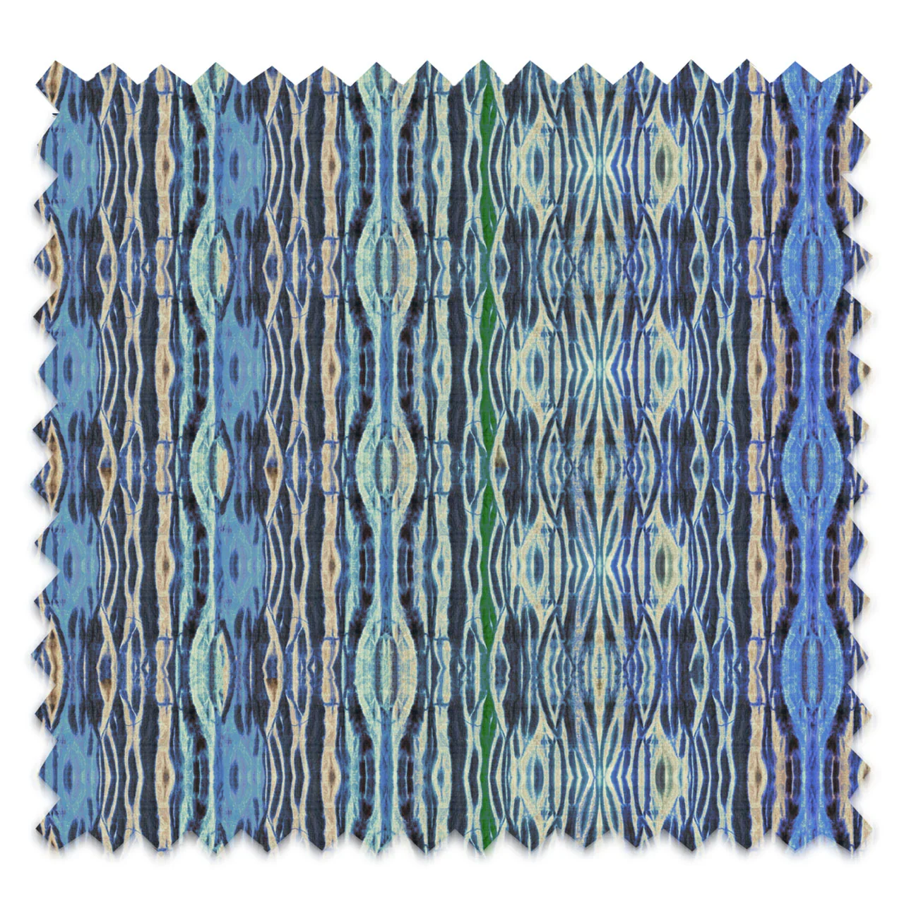 Azure Arashi Velvet Fabric by Tatie Lou