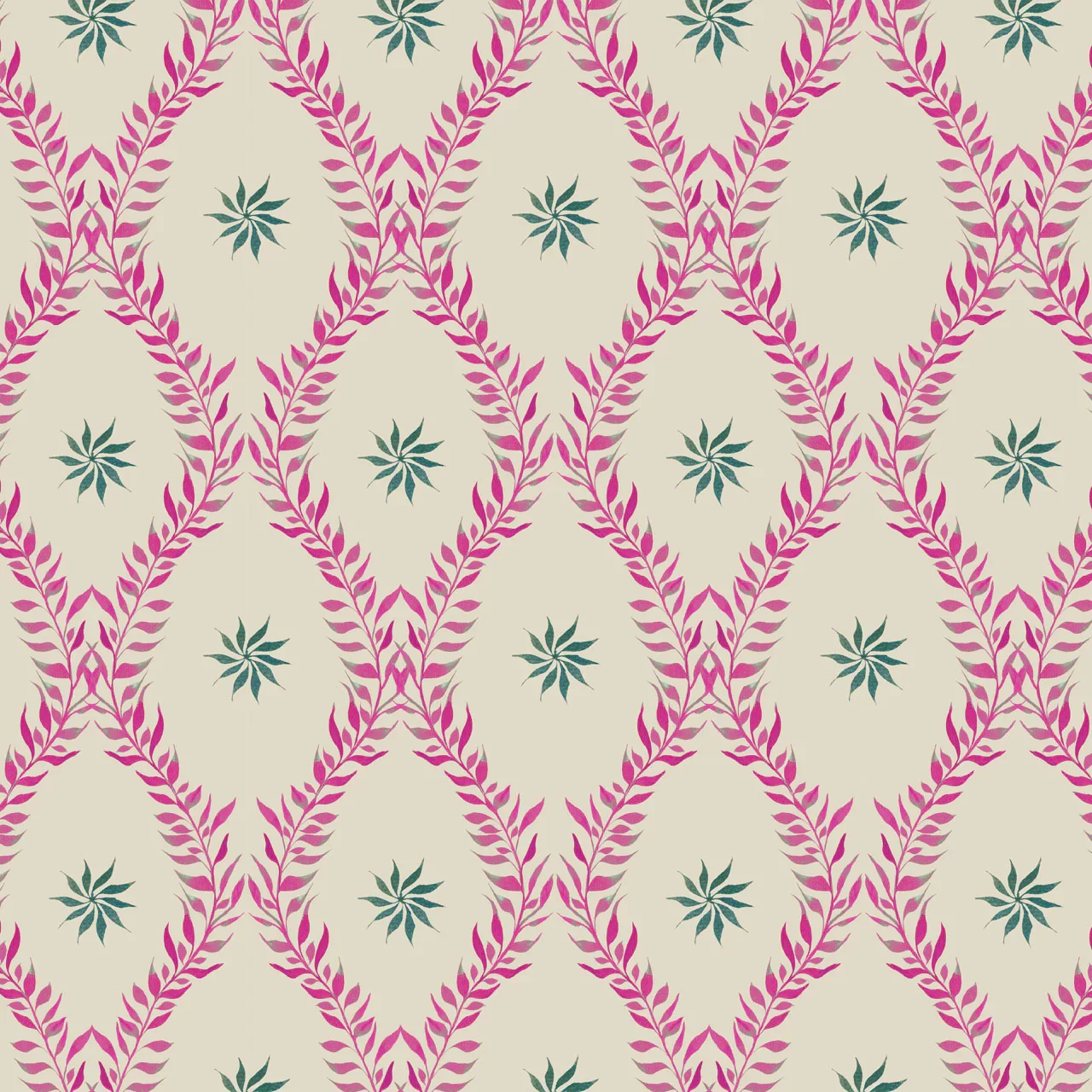 Belle French Rose Wallpaper by Tatie Lou