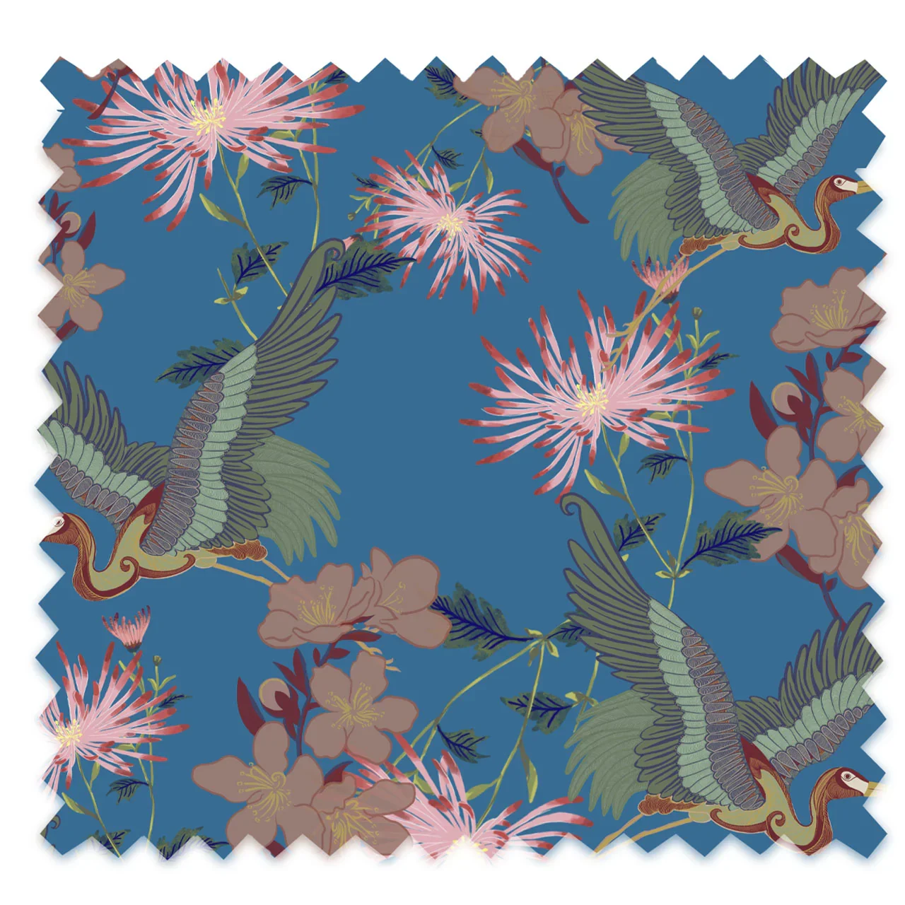Blossom Corn Flower Velvet Fabric by Tatie Lou