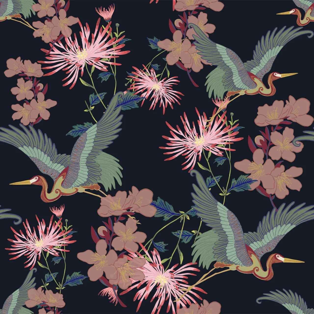 Blossom Noir Wallpaper by Tatie Lou