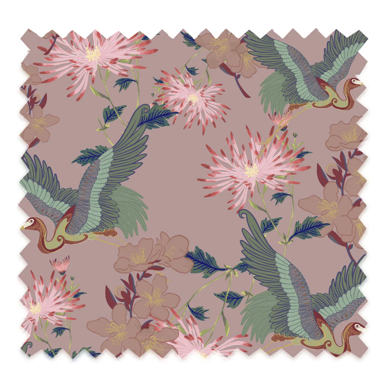 Blossom Rose Velvet Fabric by Tatie Lou