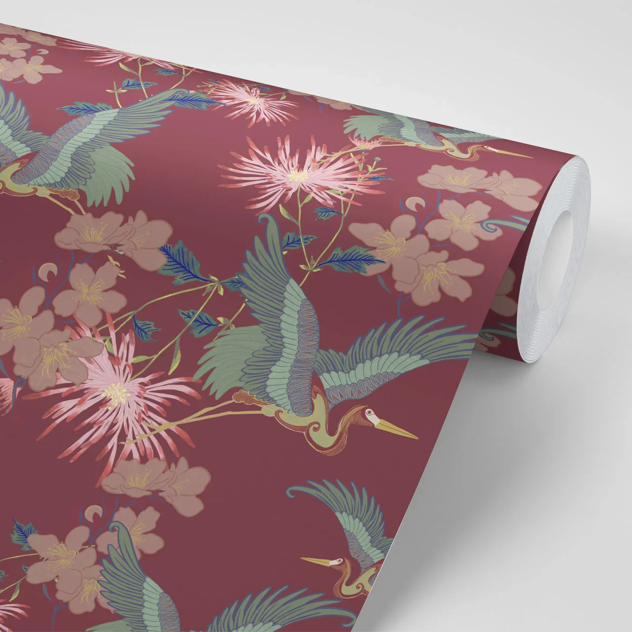Blossom Rouge Wallpaper by Tatie Lou