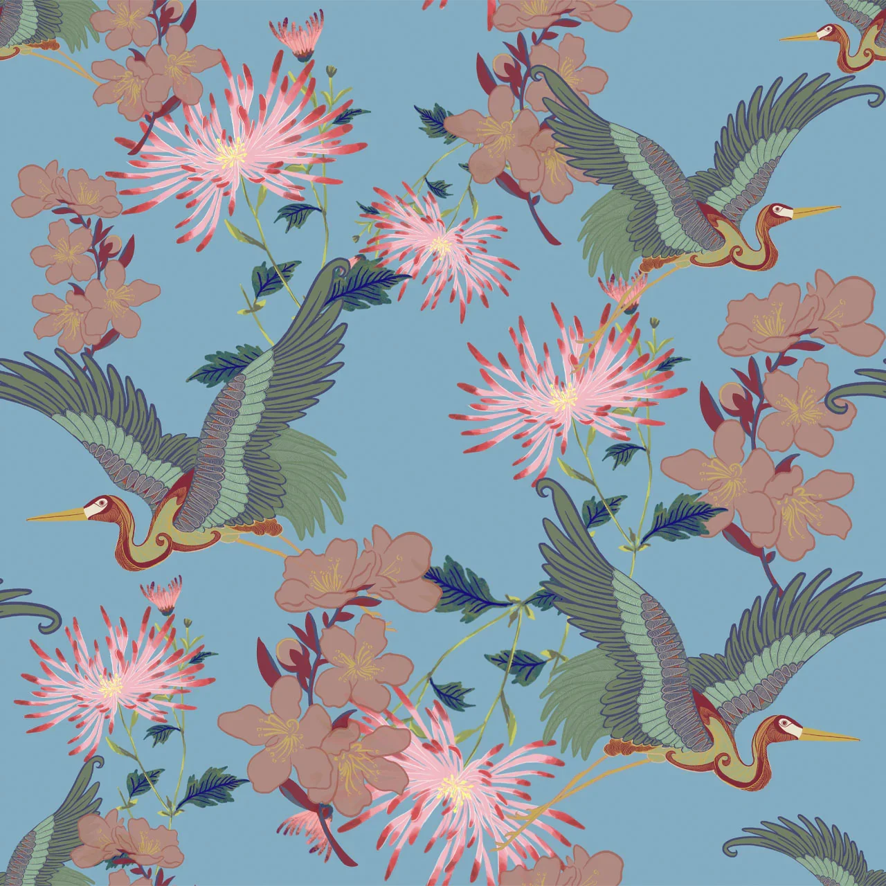 Blossom Sky Wallpaper by Tatie Lou
