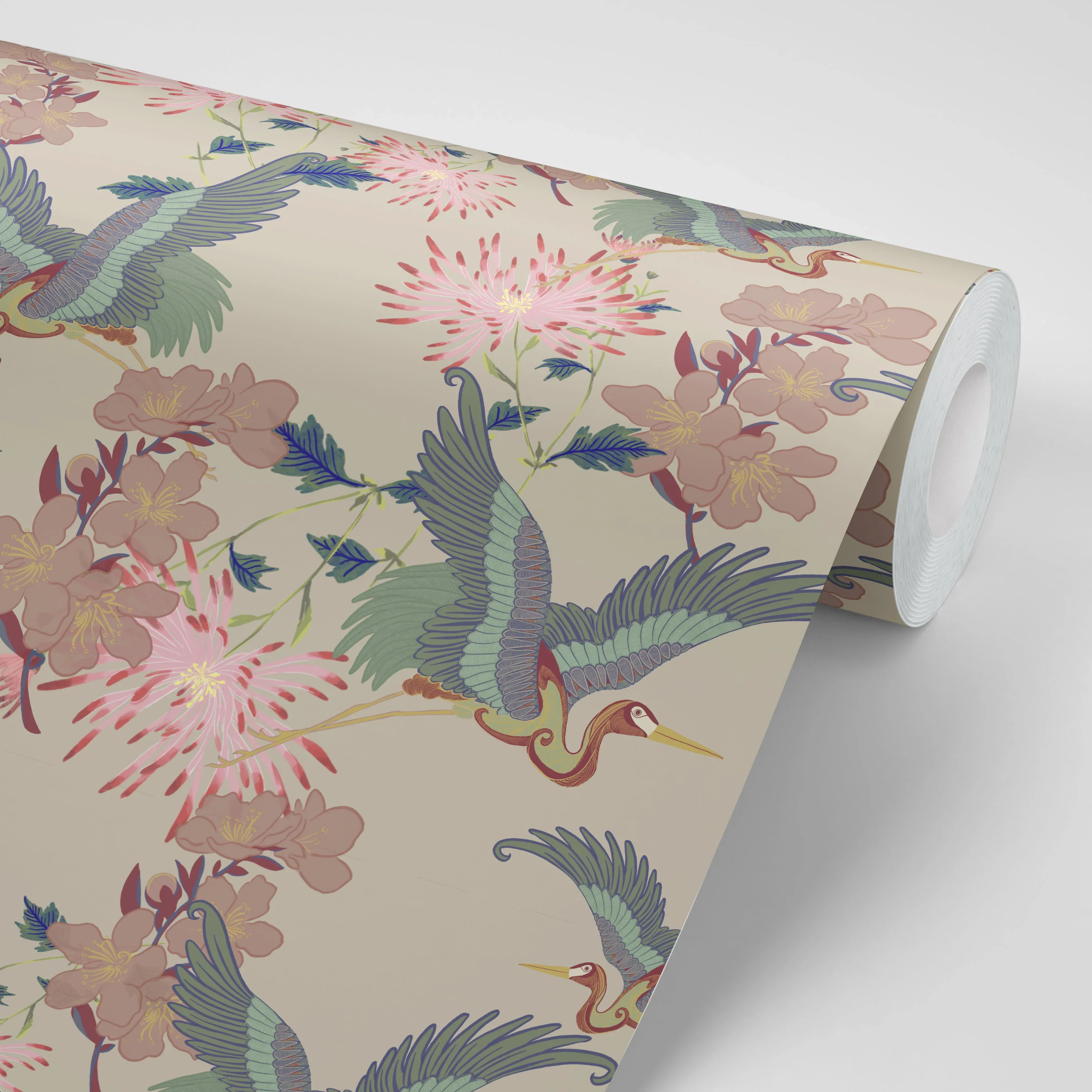 Blossom Vanilla Wallpaper by Tatie Lou